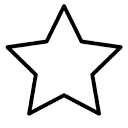 White star with a black outline